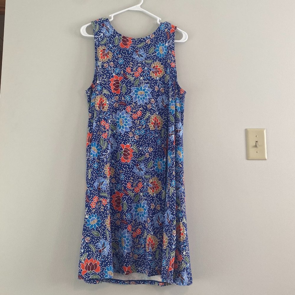 LOFT Blue Floral Dress